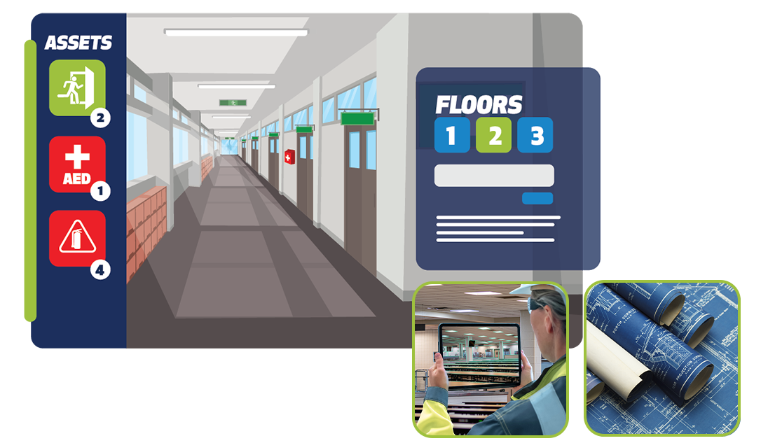 DATAMARK Technologies indoor mapping data collection services help clients capture every asset and support public safety standards for z axis NENA and the esri indoor data model