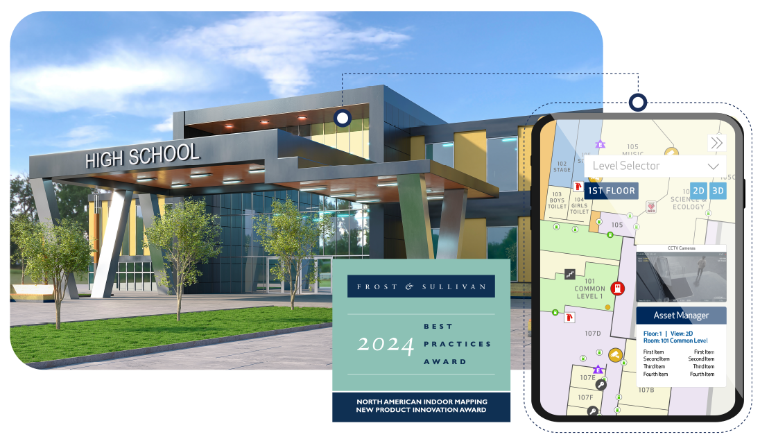 DATAMARK Technologies wins Frost and Sullivan product innovation award for indoor mapping excellence for public safety critical incident mapping and indoor mapping solution INSIDE