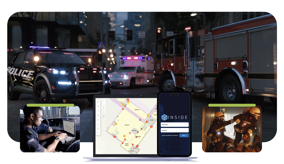 DATAMARK Technologies indoor mapping services and solutions are designed to support the incident response process by providing critical incident mapping, spherical imagery and integration with cctv cameras, panic buttons and more